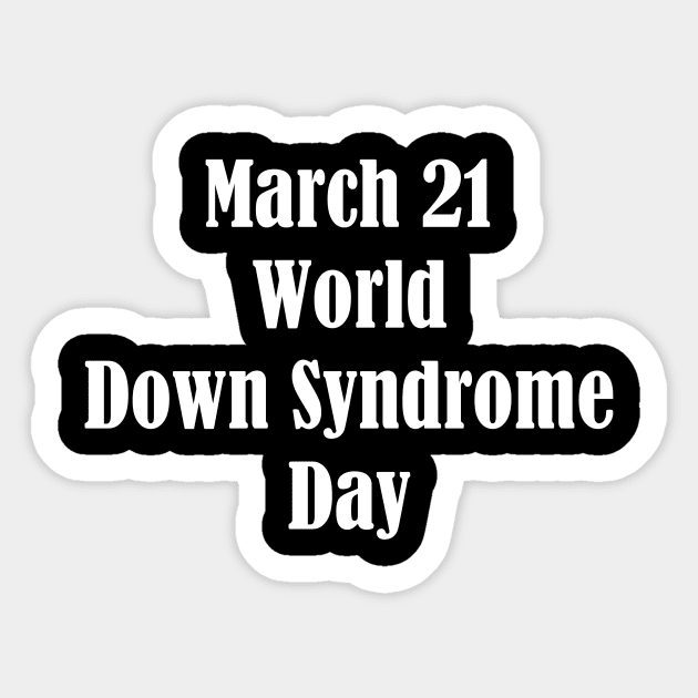 World Down Syndrome Day Sticker by Fandie